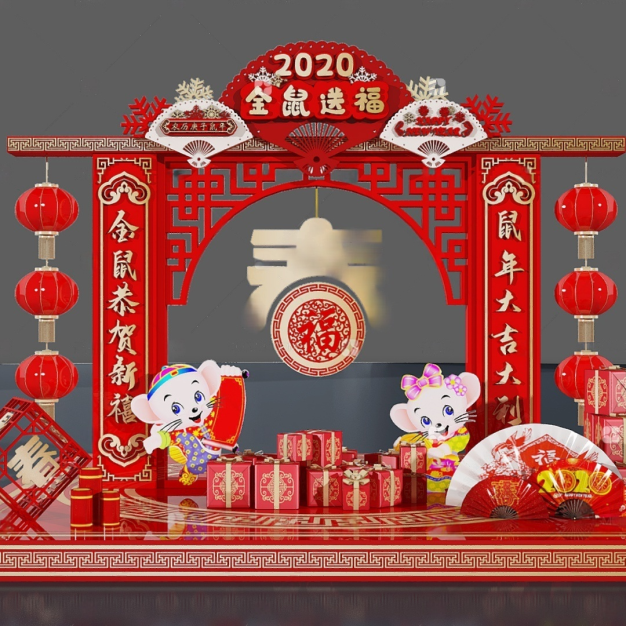 美陈展示陈列3D模型